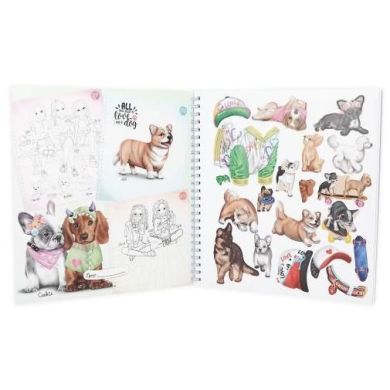 Альбом для декорування з наклейками TOPModel Doggy Colouring Book 0413218