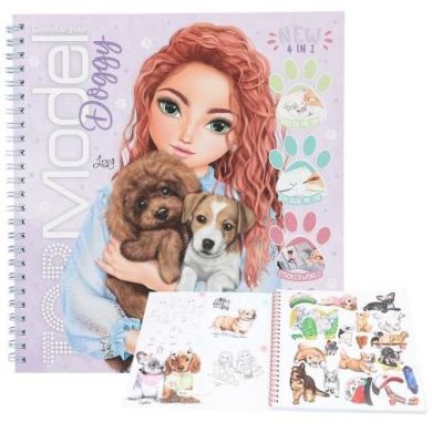 Альбом для декорування з наклейками TOPModel Doggy Colouring Book 0413218