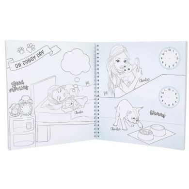 Альбом для декорування з наклейками TOPModel Doggy Colouring Book 0413218