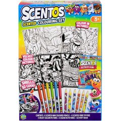 Ароматный набор для творчества КУМЕДНЫЕ РАССКАЗЫ (маркеры, карандаши, раскраски) Scentos 42558