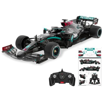 Автомобиль на радиоуправлении Mercedes-AMG F1 W11 EQ Performance 1:18, черный, 2.4МГц Jamara 402107