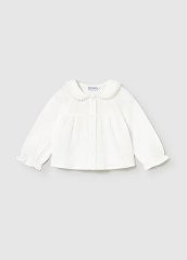 Блуза длинный рукав Mayoral 80 Молочный 2114