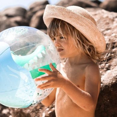 Дитячий пляжний м'яч Sunny Life 3D Крокодил 32 см S0PBAMCZ