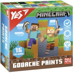 Фарби гуашеві Yes Minecraft 16 кольорів 20 мл 230408