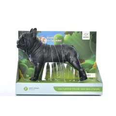 Фигурка животного Собака Французский бульдог 19 см, в коробке 22х16,5х11 см Model Series X186
