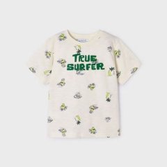 Футболка для мальчика короткий рукав 5K, р.98 Молочный Mayoral 3024