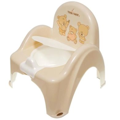 Горшок - стульчик Мишки с музыкой Кремовый TEGA BABY PO-043-119