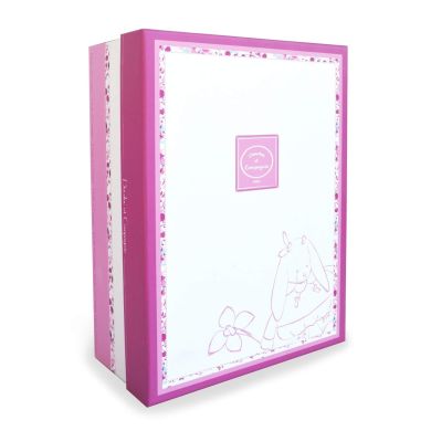 Комфортер-мягкая игрушка Зайка Вишневый коллекция Lapin Cerise, в подарочной коробке, 27см DouDou, C2703, Розовый
