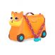 Игровой набор Battat Детский чемодан-каталка для путешествий Котик-турист LB1759Z, Оранжевый