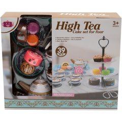 Игровой набор чайный сервиз из 39 предметов металлический 555-CH026