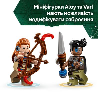Конструктор Aloy и Varl против Shell-Walker и Sawtooth LEGO Horizon 77037