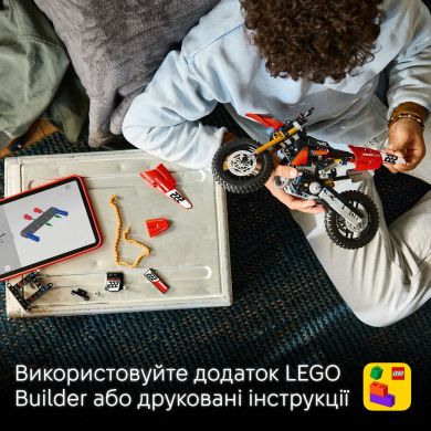 Конструктор Мотоцикл Ducati Desmo450 MX Factory Lego Technic 457 дет. 42238