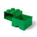 Блок-контейнер с выдвижным ящиком LEGO Brick Drawer 4, зеленый 40051734