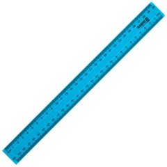 Лінійка пластикова Axent, 30 см, блакитна D9800-03