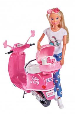 Лялька Штеффі Simba Toys Hello Kitty Прогулянка на скутері з аксесуарами 29 см 9283024