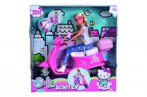 Лялька Штеффі Simba Toys Hello Kitty Прогулянка на скутері з аксесуарами 29 см 9283024