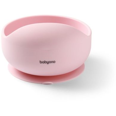 Мисочка силиконовая с присоской (Розовый) Babyono 1481/02