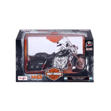 Мотоцикл іграшковий Harley-Davidson Motorcycles With Stand H-D 2013 Flhrc Road King Classic Black масштаб 1:12 32320