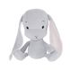 Мягкая игрушка Effiki серый кролик с розовыми ушками 20 см 5901832946366