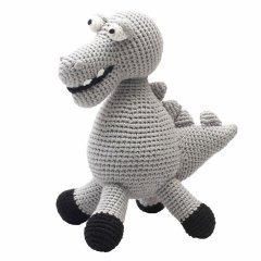 Мягкая игрушка natureZOO Крокодил серый 40 см 11011, Серый
