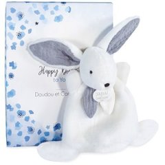 Мягкая игрушка Зайка-комфортер серый, 17 см DouDou DC3885