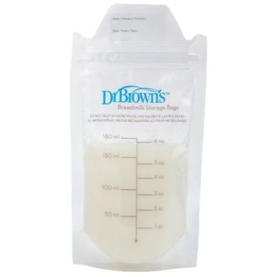 Пакети для зберігання дитячого молока Dr. Brown's 180 мл 25 шт в упаковці S4005-IT, 25