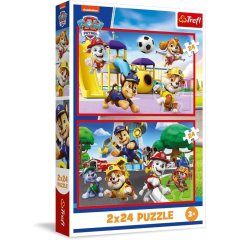 Пазли 2x24 Viacom PAW Patrol Веселий день песиків Trefl 34434