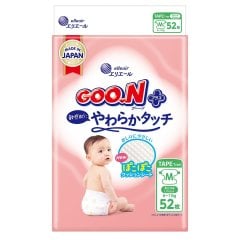 Подгузники GOO.N Plus для детей 6-11 кг (размер М на липучках унисекс 52 шт) 4902011118759, М