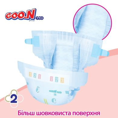Подгузники GOO.N Plus для детей 6-11 кг (размер М на липучках унисекс 52 шт) 4902011118759, М