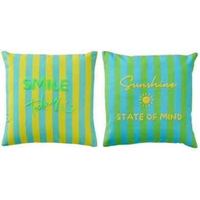 Подушка SUNSHINE/SMILE (45x45x15 см) J-LINE 61424