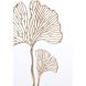 Украшение на подставке 36x10x48 см LEAF золотой+мрамор белый Light&Living 7488285