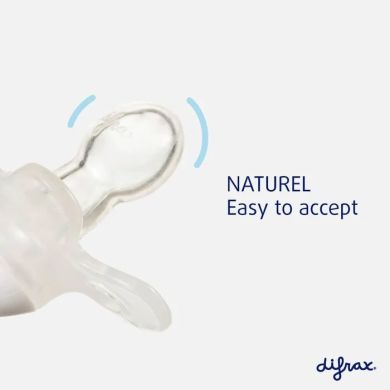 Пустушка силіконова Difrax Natural Newborn 0+ міс, Apricot_lines 113 Apricot_lines, Жовтий