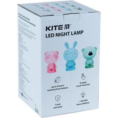 Светильник-ночник LED с аккумулятором Медведь, голубой Kite K24-490-2-3, Голубой
