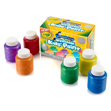 Набор красок Metallic в бутылках (washable), 6 шт Crayola 256328.006