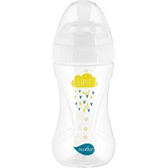 Дитяча антиколькова пляшечка Nuvita Mimic Collection 250 мл біла NV6031
