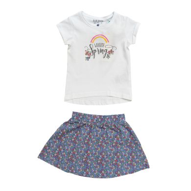 Детский набор юбка для девочки и Футболка для девочки Blue Seven 104 Белый 727030 X