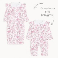 Детский комбинезон-трансформер с воротником и рюшками My Little Pie Chloe Pink 6/9 месяцев (68-74) TR004, 6/9 місяців (68-74), 68