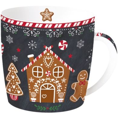 Фарфорова чашка 350мл в метал. коробці GINGERBREAD POZZI MILANO 0217GING