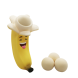 Іграшка Squeeze Popper Стріляюча фігурка Банан 55006