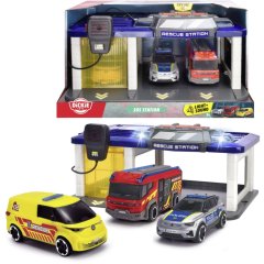 Игровой набор Спасательная станция со звуком. и светл. эффект., 3 машины, 31x22x16 см, 3716027