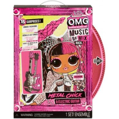 Игровой набор с куклой L.O.L. Surprise! серии O.M.G. Remix Rock — Леди-металл 577577