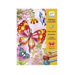 Художній комплект малювання блискітками Блискучі метелики Djeco DJ09503