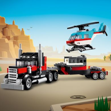 Конструктор Бортовой грузовик с вертолетом LEGO Creator 31146