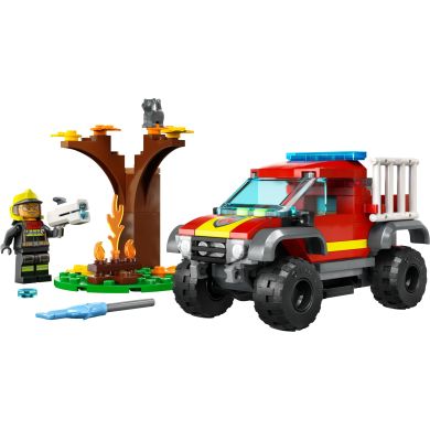 Конструктор LEGO City Пожежно-рятувальний позашляховик 97 деталей 60393
