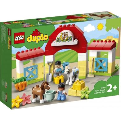 Конструктор LEGO DUPLO Town Конюшня для коня і поні 65 деталей 10951