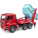 Машинка игрушечная. Контейнеровоз для строительного мусора MAN TGA Bruder 02741