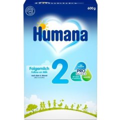 Молочна суха суміш Humana 2 з пребіотиками галактоолігосахаридами від 6 до 12 місяців, 600 г 72023 4031244720238