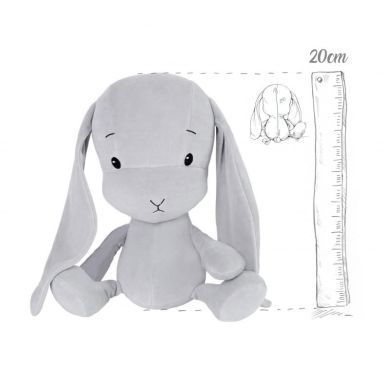 Мягкая игрушка Effiki серый кролик с cерыми ушками 20 см 5901832946304