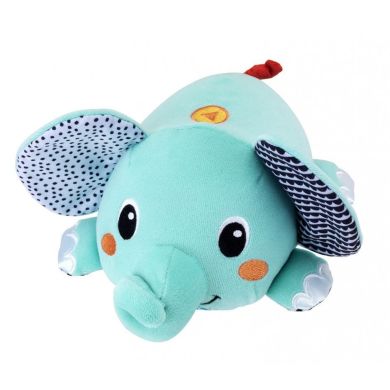 Мягкая игрушка Infantino Подвижный слоник 316245I, Голубой
