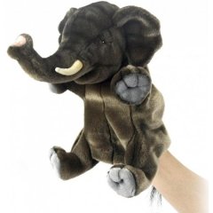 Мягкая игрушка Слон серии Puppet, высота 24 см. 4040